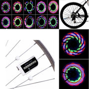 Multi LED Spaakverlichting - 14 LED Lampen Fietsverlichting  Spaak Verlichting - 30 Verschillende Patronen - Kleurrijke LED Spaakverlichting - Kinderfiets