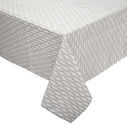 Atmosphera Tafelkleed Kadi Dune - 150 x 250 cm - 100% katoen - Linnenbeige - Blaadjes