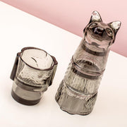 DOIY - Glazenset Kitty Kat - stabelbaar set van 4 - Zwart