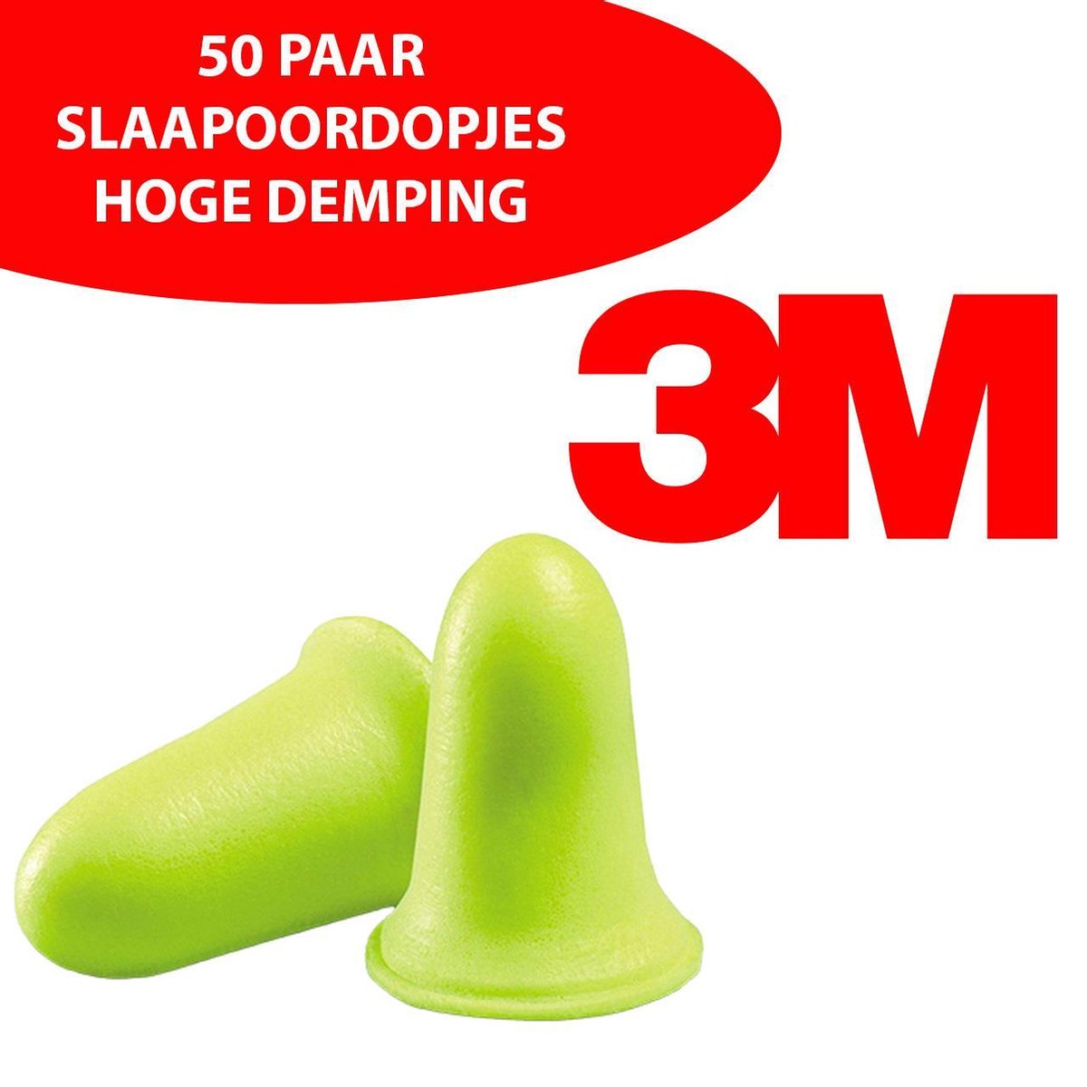 50 PAAR - Meest dempende SLAAPOORDOPJES - 3M Ear Soft FX 39dB