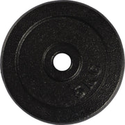Halterschijf - VirtuFit Gietijzeren Gewicht- 30 mm - 5 kg - Zwart