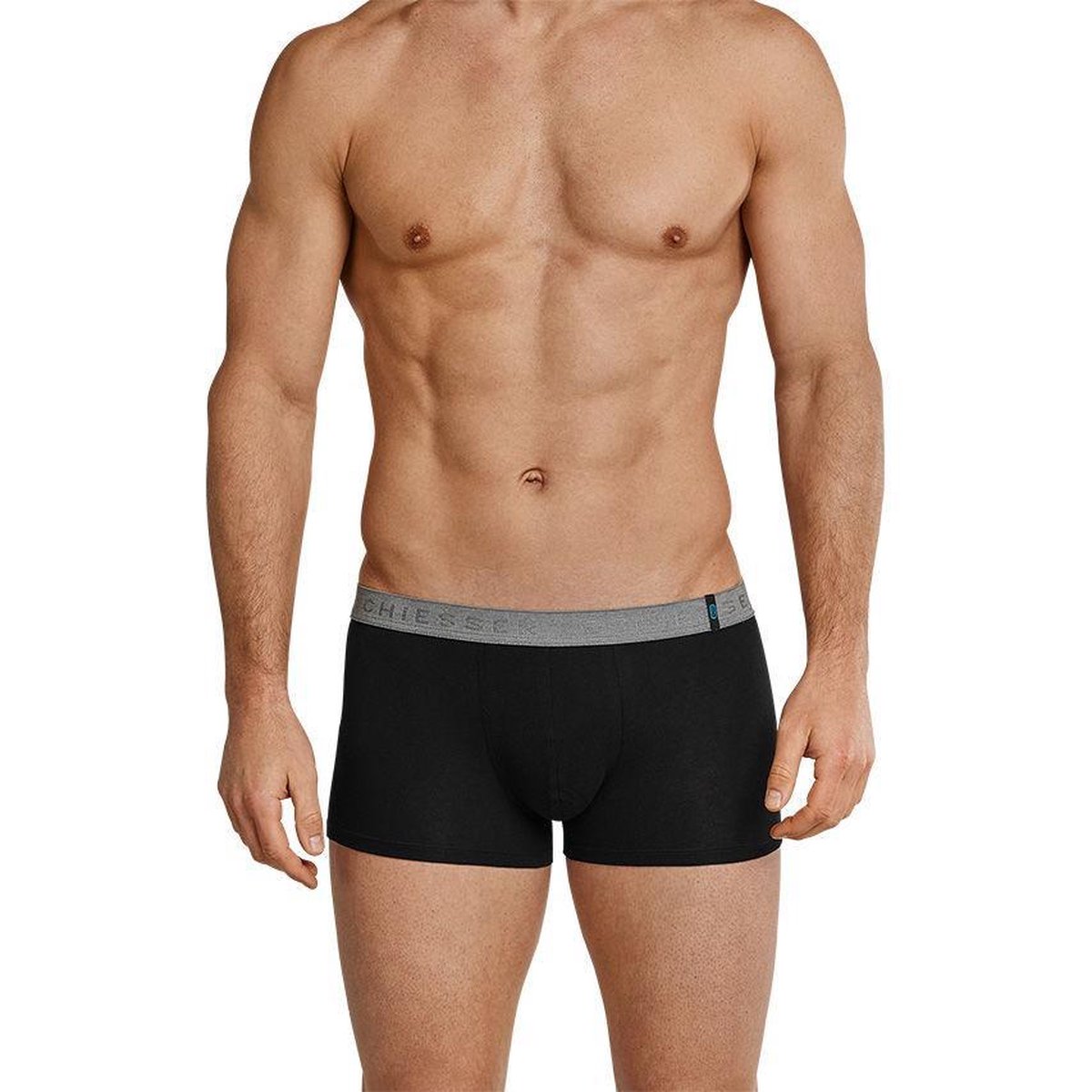 Schiesser 95/5 2P Heren Boxershort - Zwart/Grijs - Maat XL
