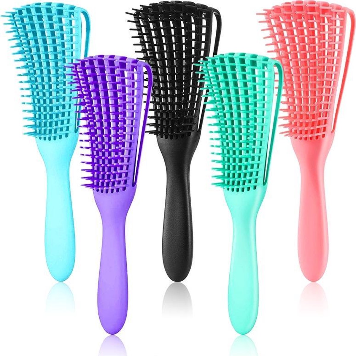 IRSA Detangler Brush for curly hair - Detangling Brush - Antiklit Haarborstel - Hairbrush - Stylingborstel (Paars)