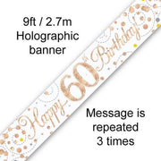 Banner 60 jaar Rose Gold