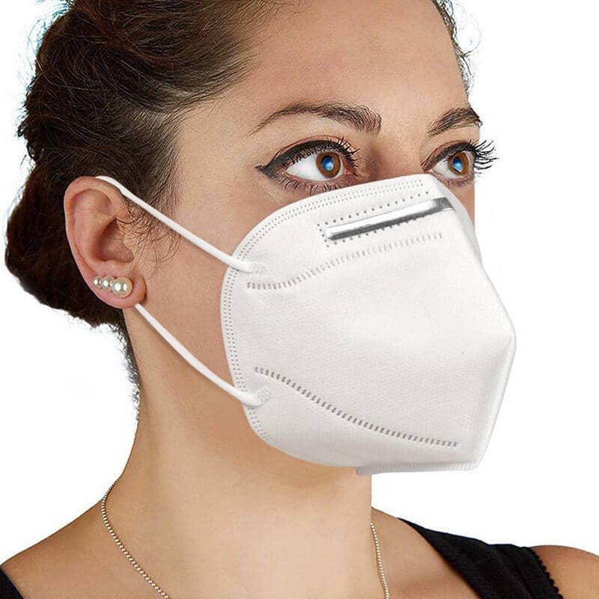 Witte Masker  - Fp Mondkapje 2  - Mondmasker - Voor Comfort - Face Mask - Gezichtsmaske  - Masker voor Duitsland