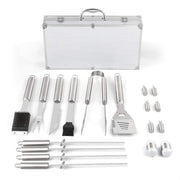 BBQ Set - 18-delige Barbecue Toolbox - Luxe Barbecuegereedschapset + Koffer