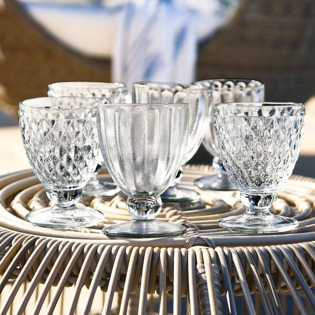 LOBERON Glas set van 6 Harmonville helder