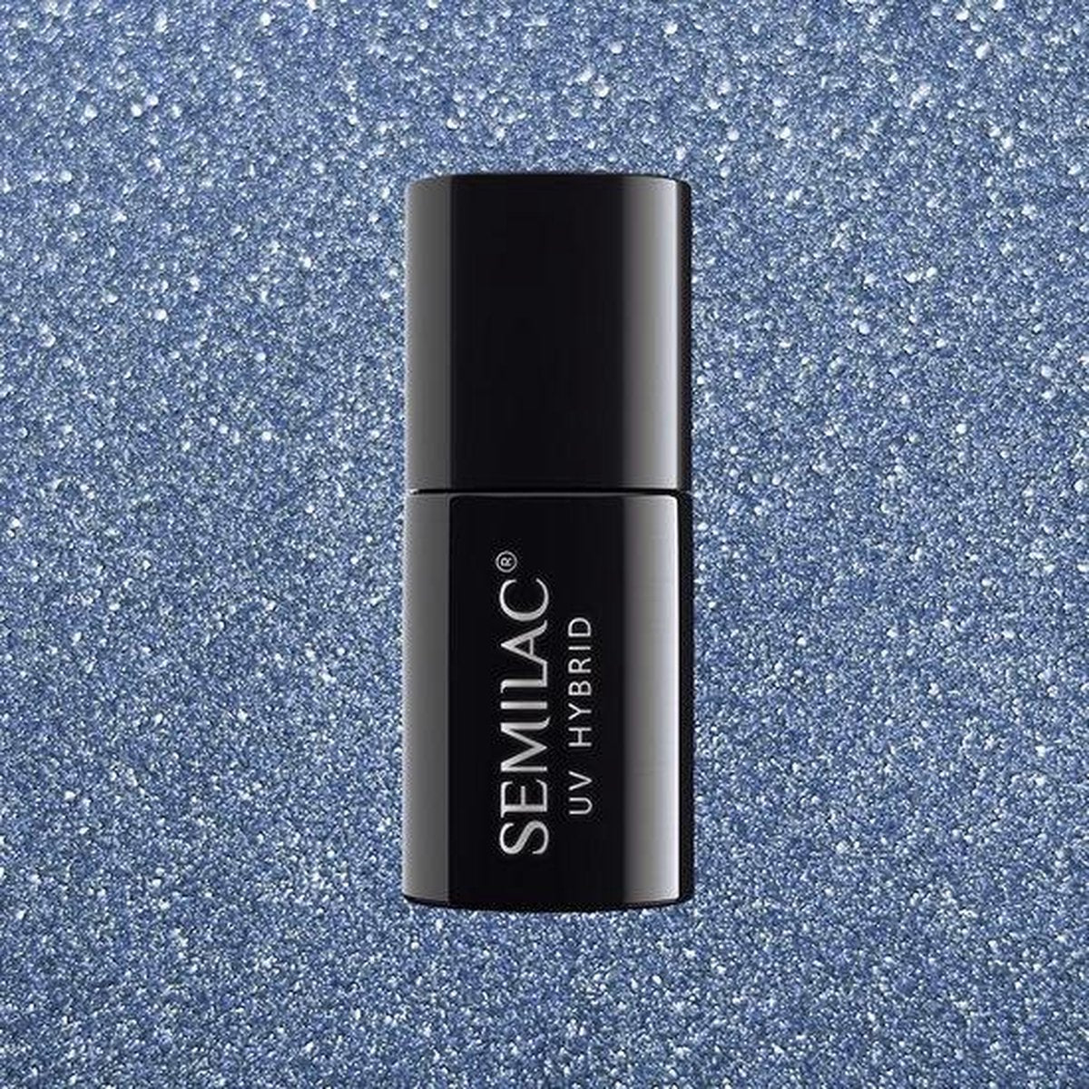 Semilac Platinum Silver Blue 255 | Zilverblauw Metallic | 7ml.