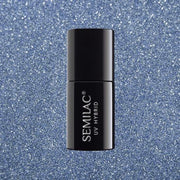 Semilac Platinum Silver Blue 255 | Zilverblauw Metallic | 7ml.