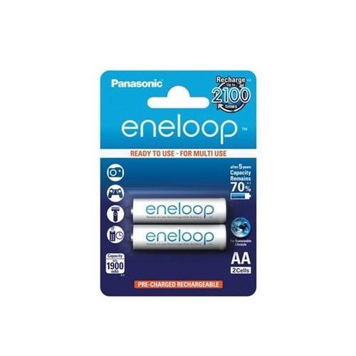 Sanyo BK-3MCCE/2BE household battery Rechargeable battery Nikkel-Metaalhydride (NiMH)