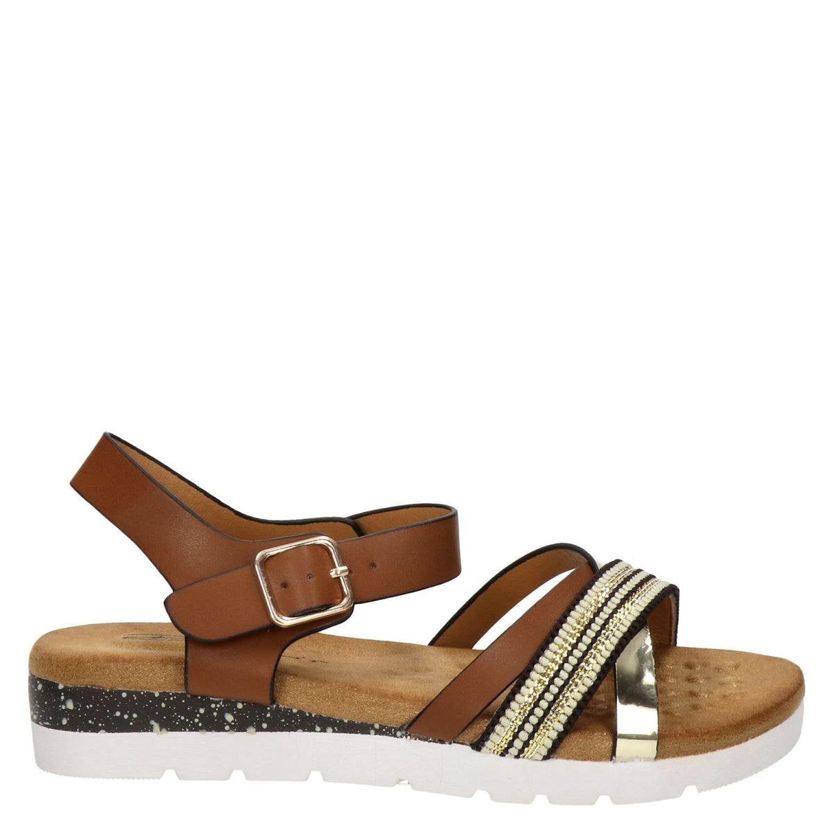 Dolcis dames sandaal - Cognac - Maat 37