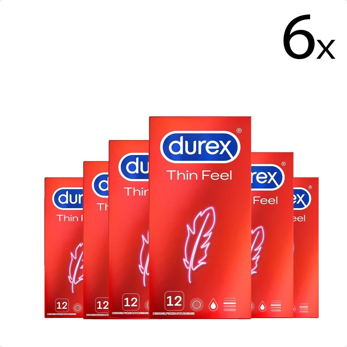 Durex Condooms Feel Thin 12st x6