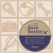 Houten vormen(45  stuks) - Bare Basics - Reizen