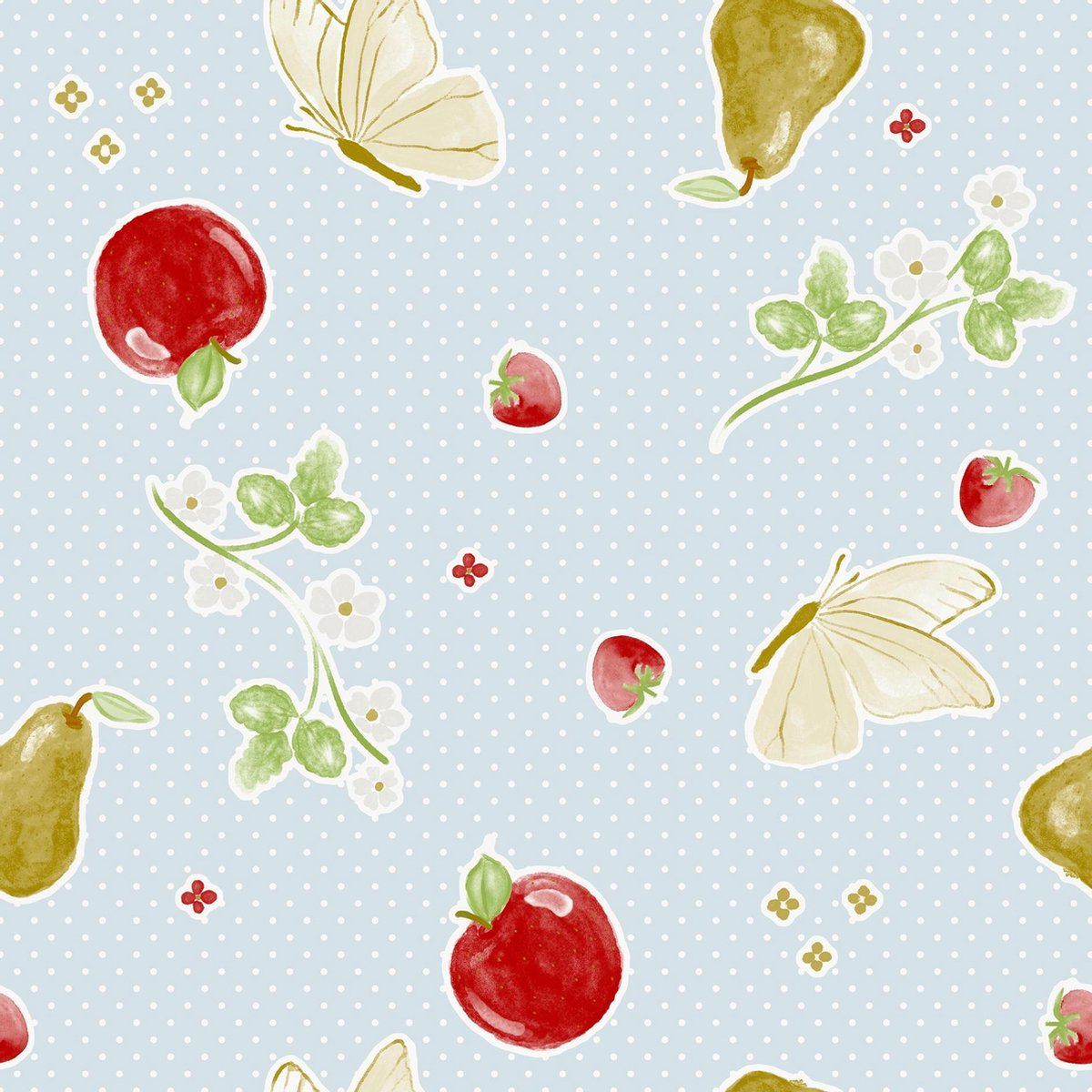 Tafelzeil rond Sweet fruits - 160cm