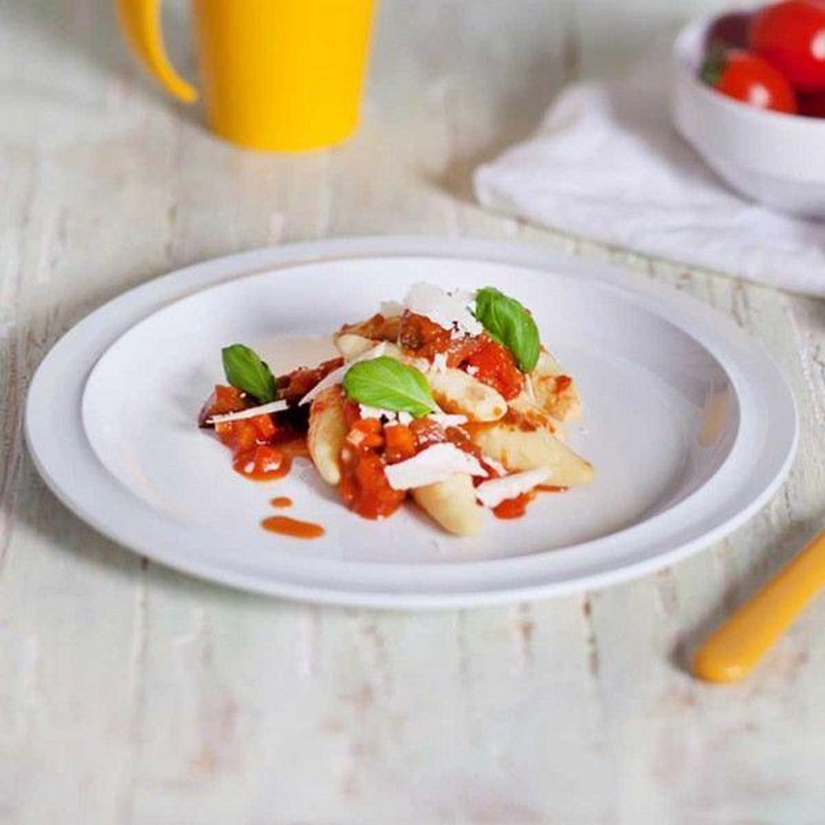 Bord Melamine 26 cm - Geheel rood