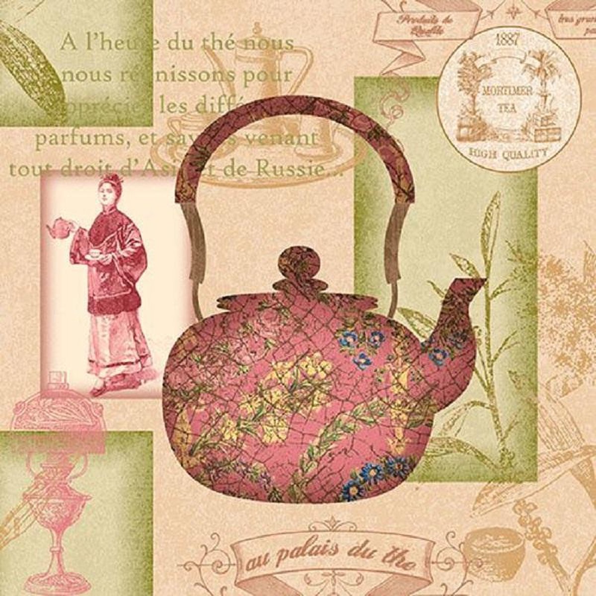 Pap Star Servetten - Asia Tea - 33 x 33