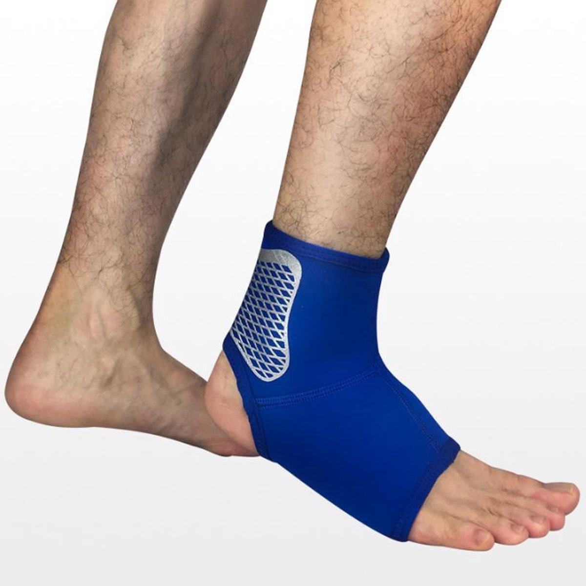 Enkelbrace Enkelbandage Band Sportbrace - Ortho Stretch Compressie - Medium Enkel bescherming en ondersteuning - Lichtgewicht - Blauw -Maat L