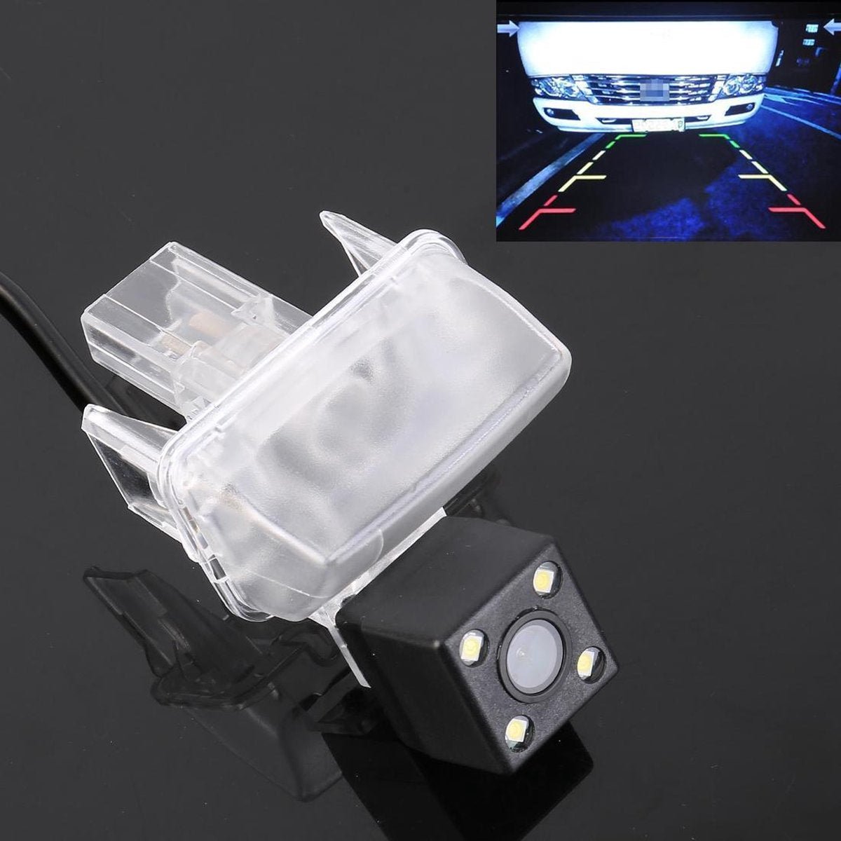 656x492 Effectieve Pixel HD Waterdicht 4 LED Nachtzicht Groothoek Auto Achteruitrijcamera Backup Reverse Camera voor Toyota Highlander 2015-2018 / Camry 2014-2017