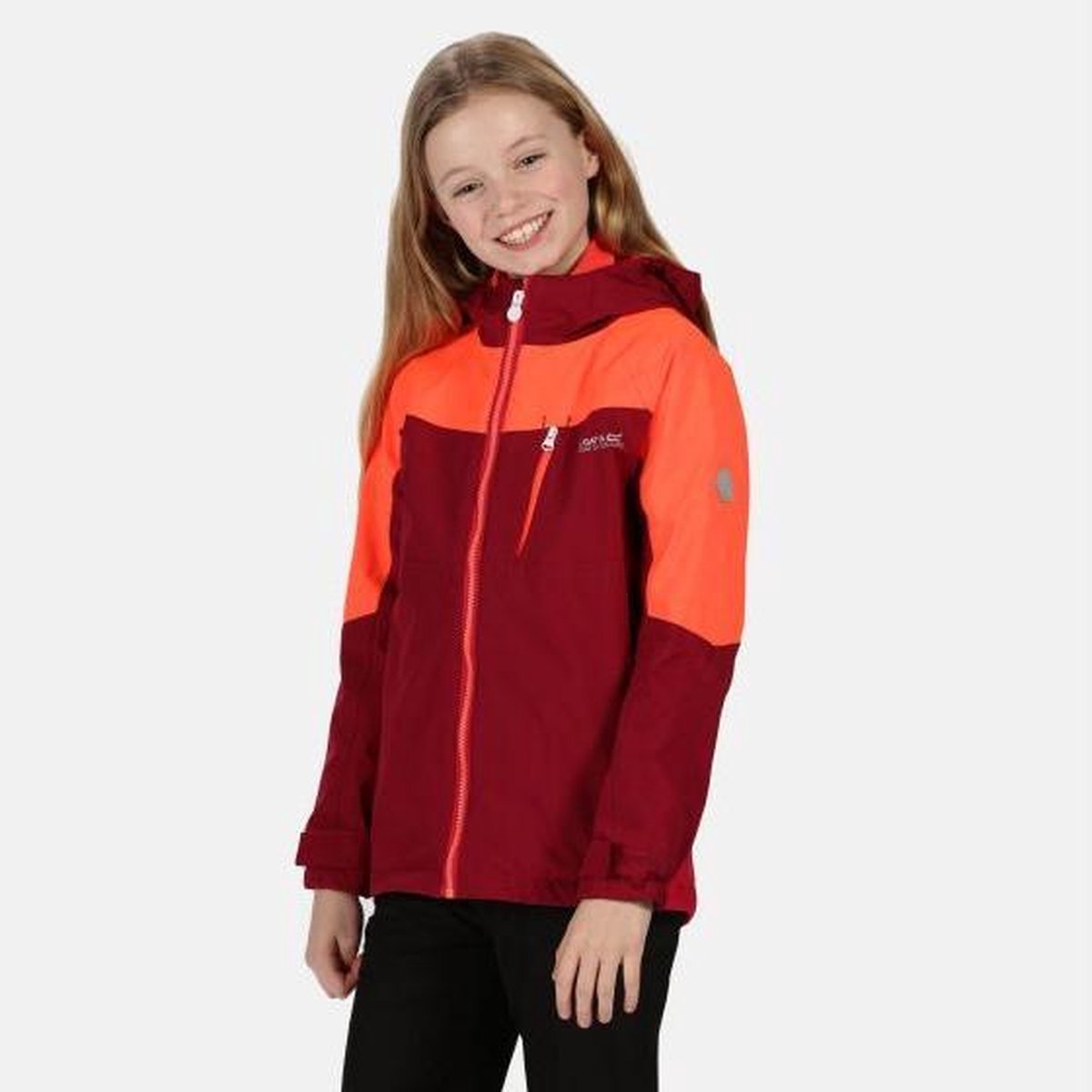 Hydrate V reflecterende 3-in-1 wandeljas van Regatta met capuchon voor Kinderen