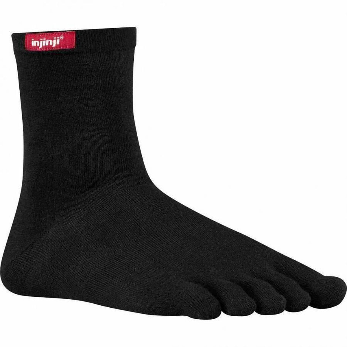 Injinji Original Weight Crew Coolmax Unisex 052270 - Meerkleurig BLACK Unisex - L=44