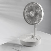 MOMAX iFAN FLOW IF9W Opvouwbare draadloze ventilator voor desktop op de vloer (wit)