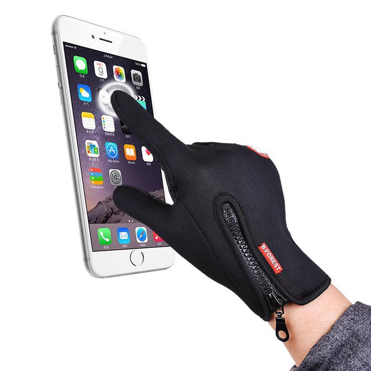 Neopreen Handschoenen - Zwart - Winter Sport - Wielrennen - Schaatsen - Skiën - Snowboarden - Uniseks - Large