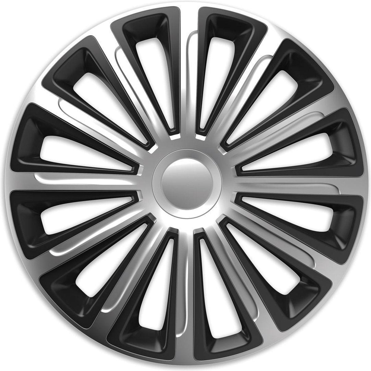 Wieldoppen 13 inch - Trend zilver - 4 stuks