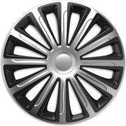 Wieldoppen 13 inch - Trend zilver - 4 stuks