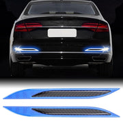 2 STUKS Carbon Car-Styling Achterbumper decoratieve strip