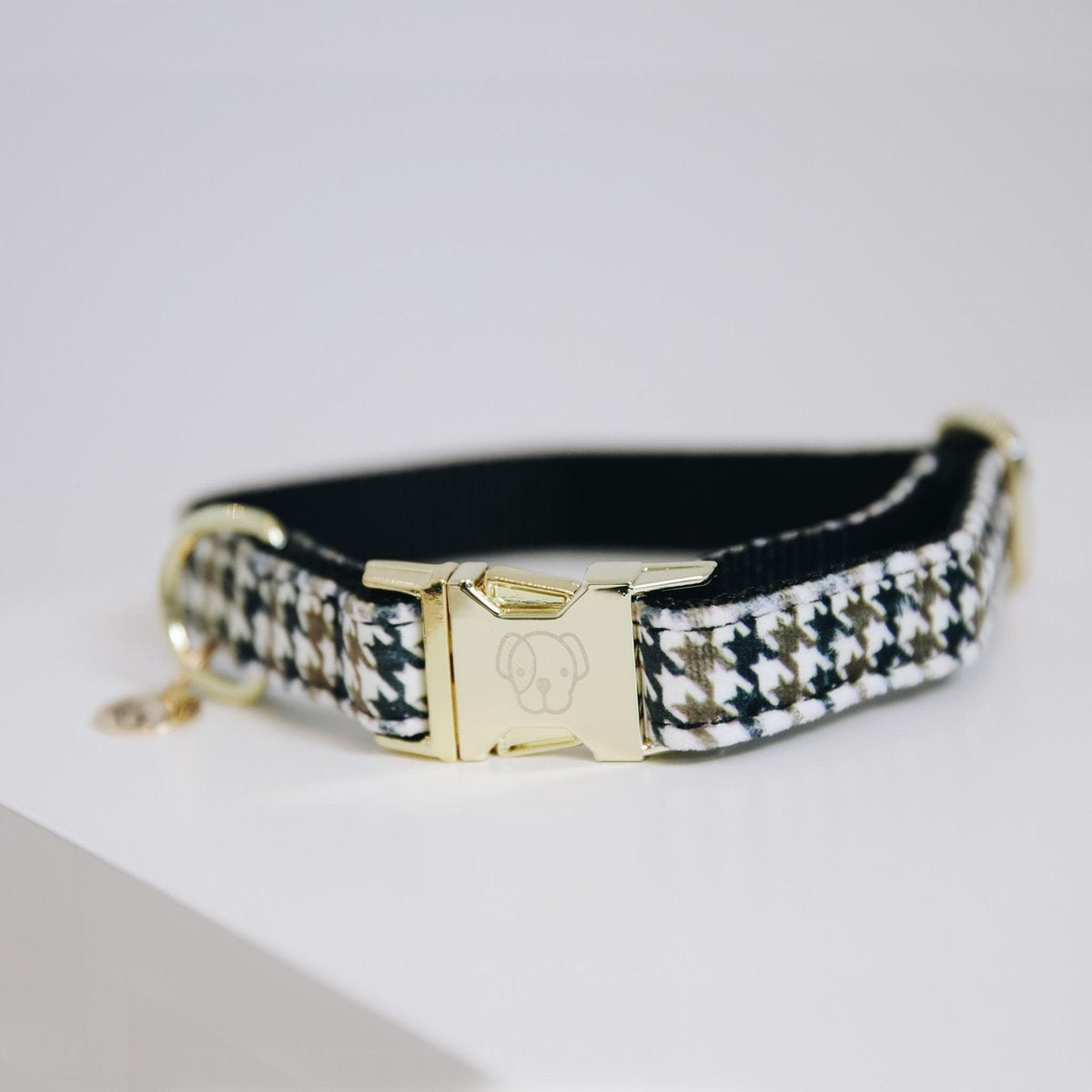 Kentucky Dogwear Hondenhalsband Pied De Poule - Bruin XS 25-38cm