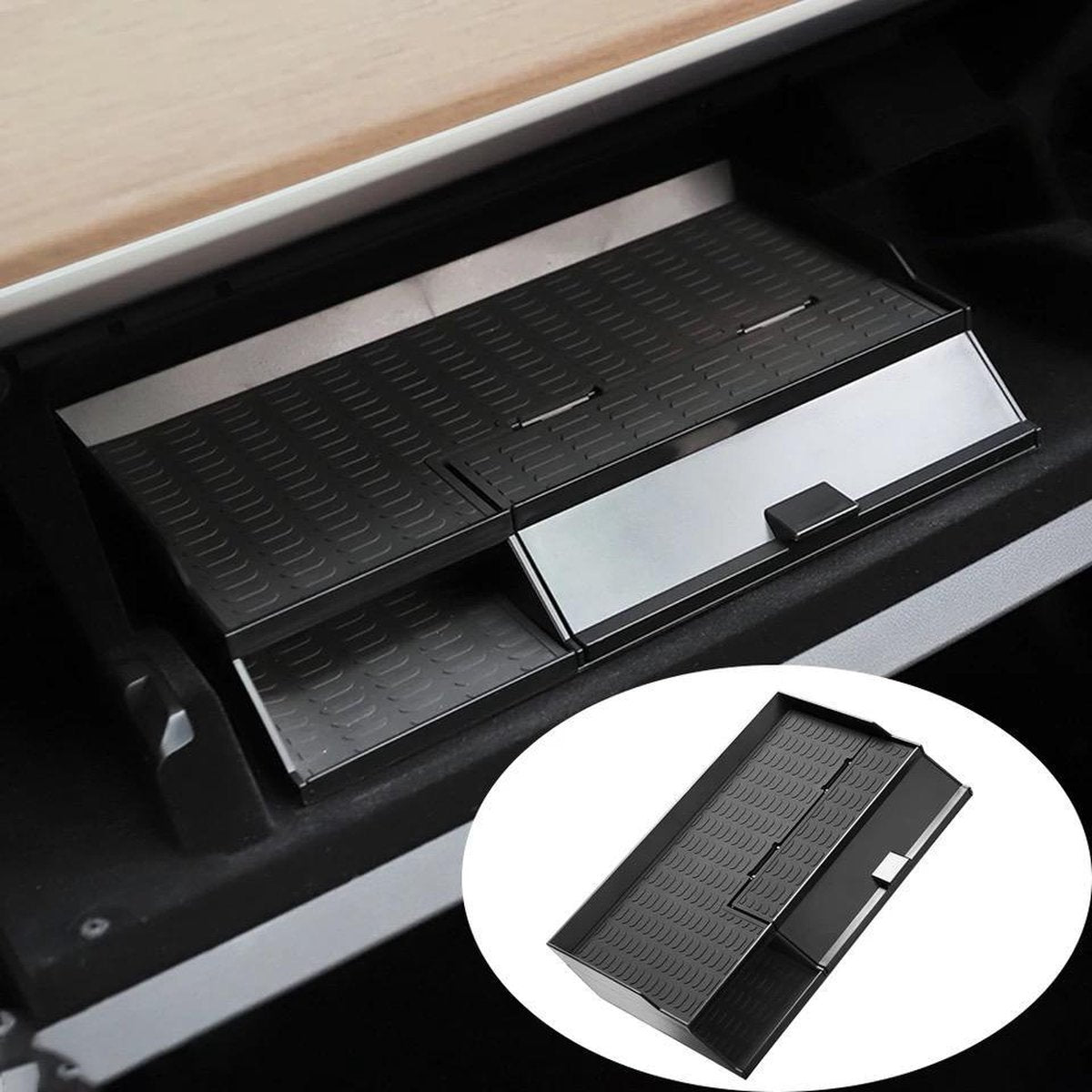 Tesla Model 3 Organizer V2 Dashboardkastje Handschoenenvakje Auto Interieur Accessoires Nederland BE