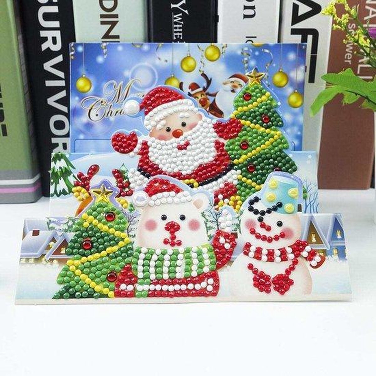Diamond Painting kaart 3D Merry Christmas III