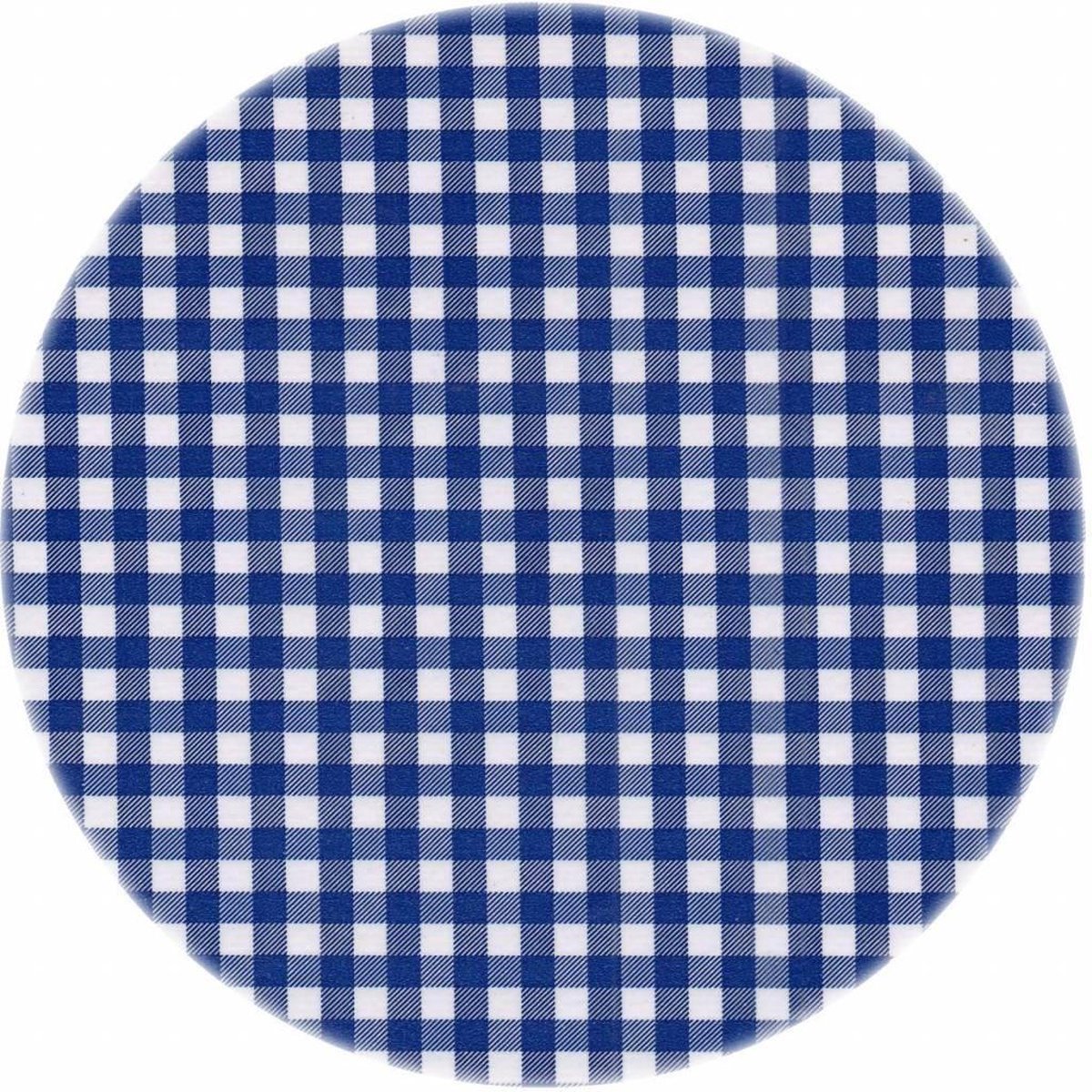 MixMamas Rond Tafelzeil - Ø 120 cm - Ruitje - Donkerblauw-Marine