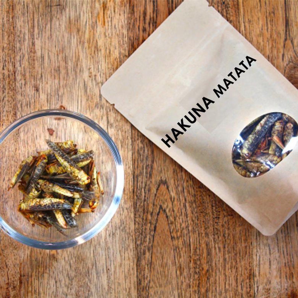 HAKUNA MATATA gedroogde Sprinkhanen 10 gram - Protein - Duurzaam - Insecten - Snacks