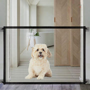 Membeli® Oprolbaar Traphekje Zonder Boren 110x74 cm - Traphekje Klembevestiging Hond - Traphekje Opvouwbaar - Zwart