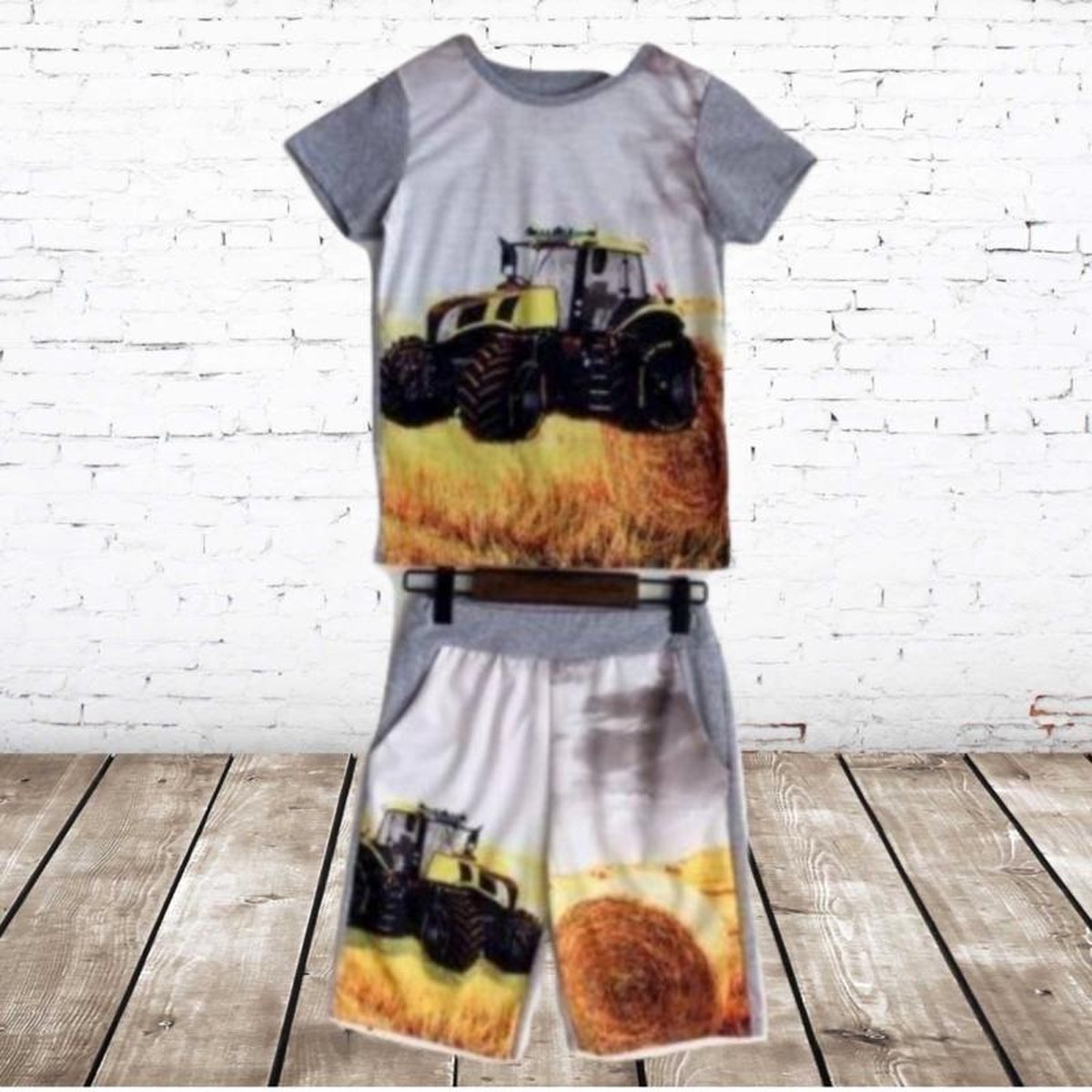 Kleding set Claas trekker grijs 539 86/92