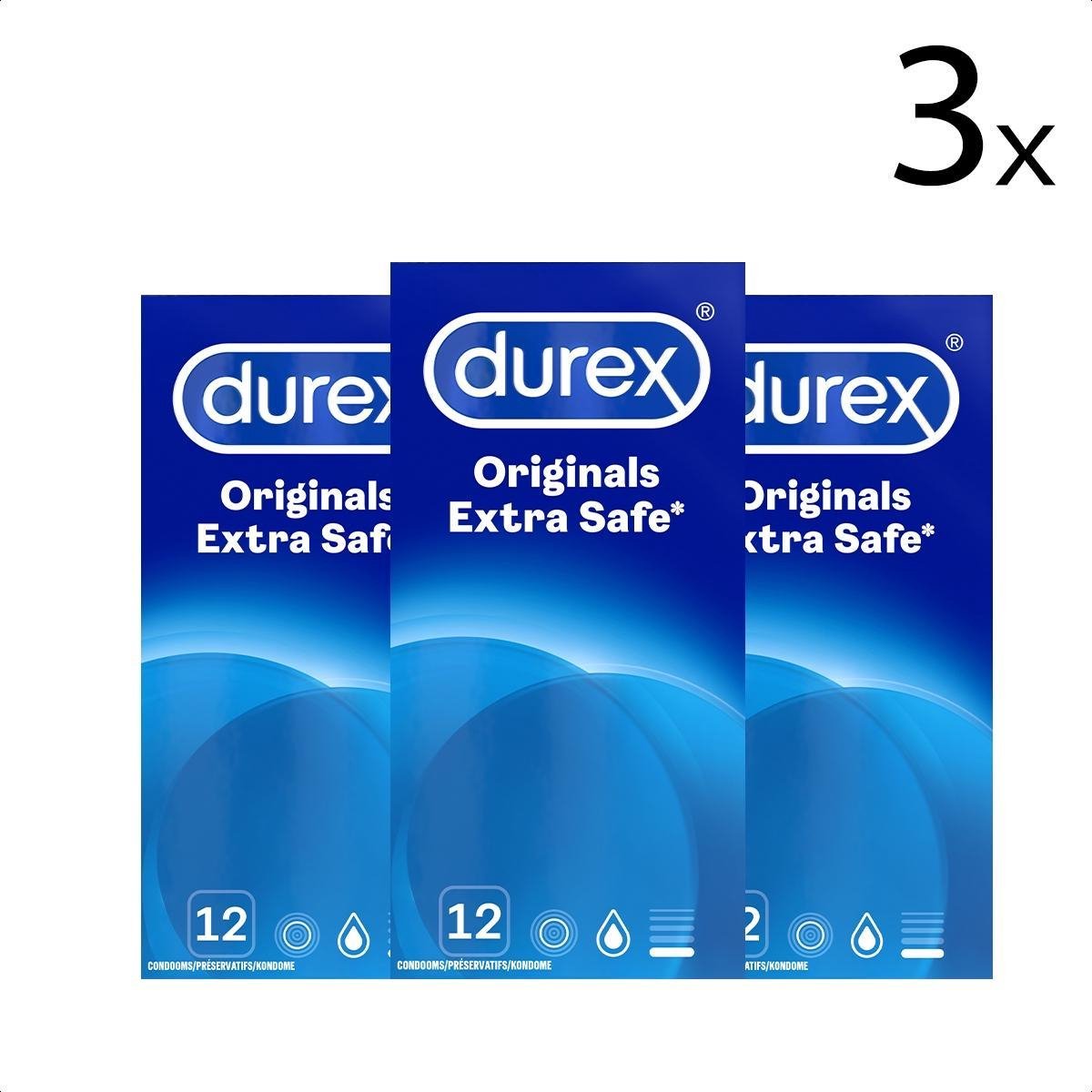 Durex Condooms Extra Safe - 3 x 12 stuks