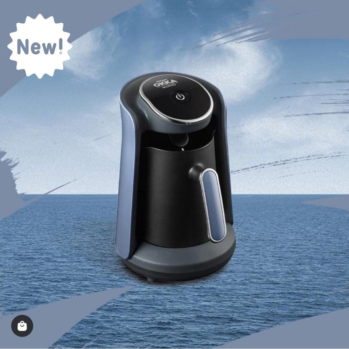 Arzum OKKA Minio OK004-O (Ocean) - Turkse Koffiemachine - Ocean Blauw | 4 kopjes | Turkish Coffee Maker