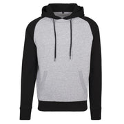 Senvi Raglan Hoodie - Kleur Zwart/Sport Grijs - Maat XXL
