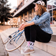 Good Mood Sokken - Roze Dalmatiërs - Unisex Maat 35-38