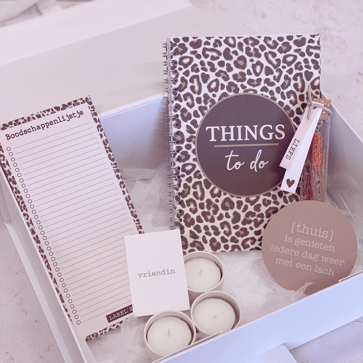 Label2X Cadeaudoos leopard