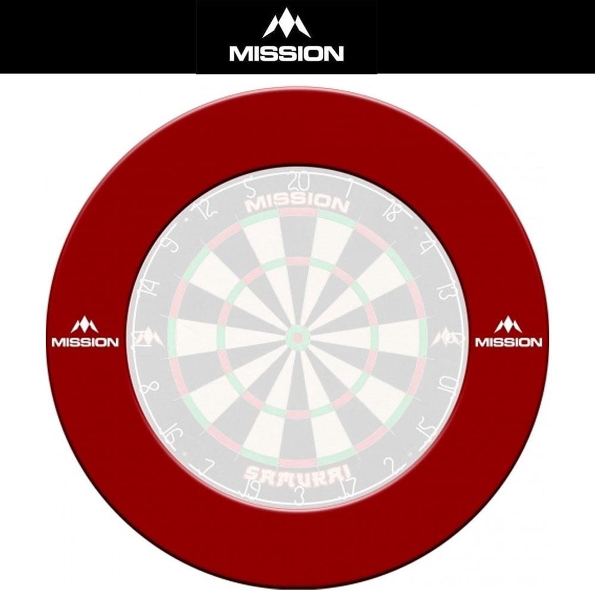 Mission Dartbord Surround - Rood