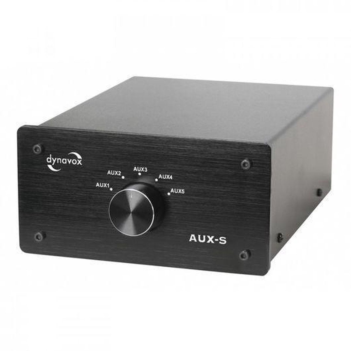 Dynavox AUX-S stereo ingangsuitbreider 5 ingangen in het zwart
