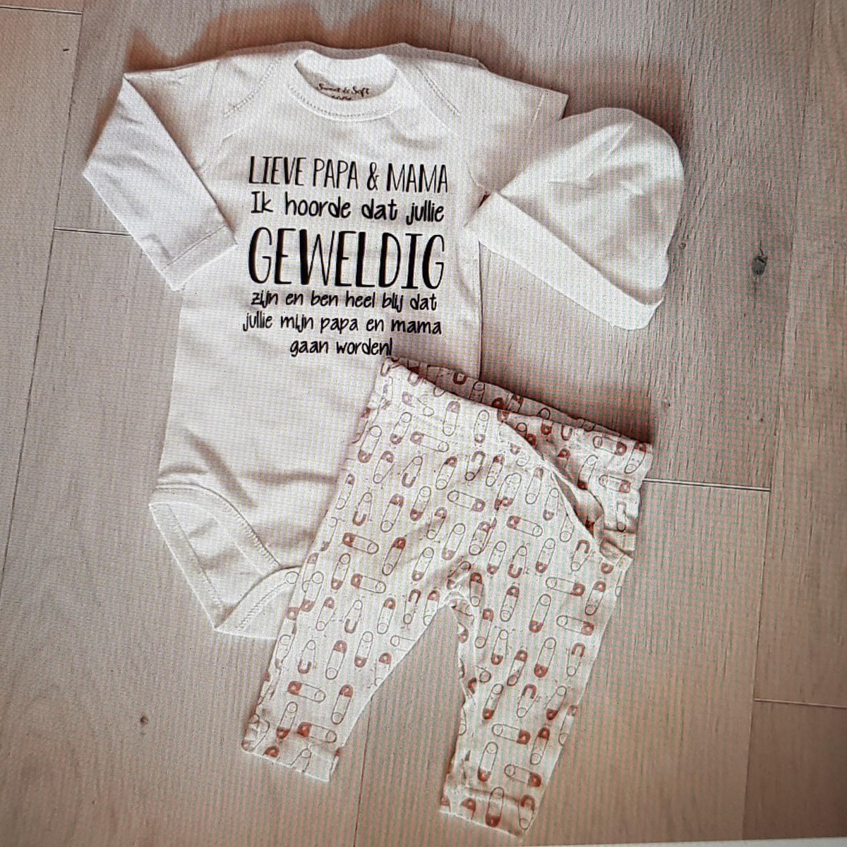 Baby cadeau geboorte meisje jongen set met tekst aanstaande zwanger kledingset pasgeboren unisex Bodysuit |  babykleding Huispakje | Kraamkado | Gift Set babyset kraamcadeau pakje babygeschenk babygeschenkset kraampakket