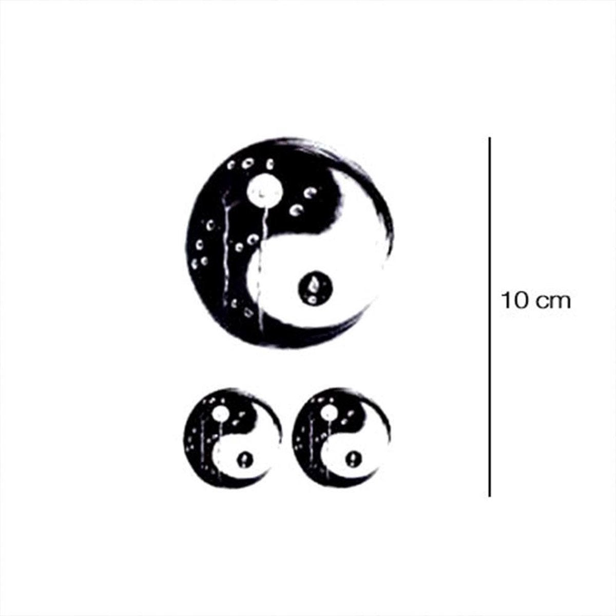 Yin Yang plaktattoo | 2 stuks