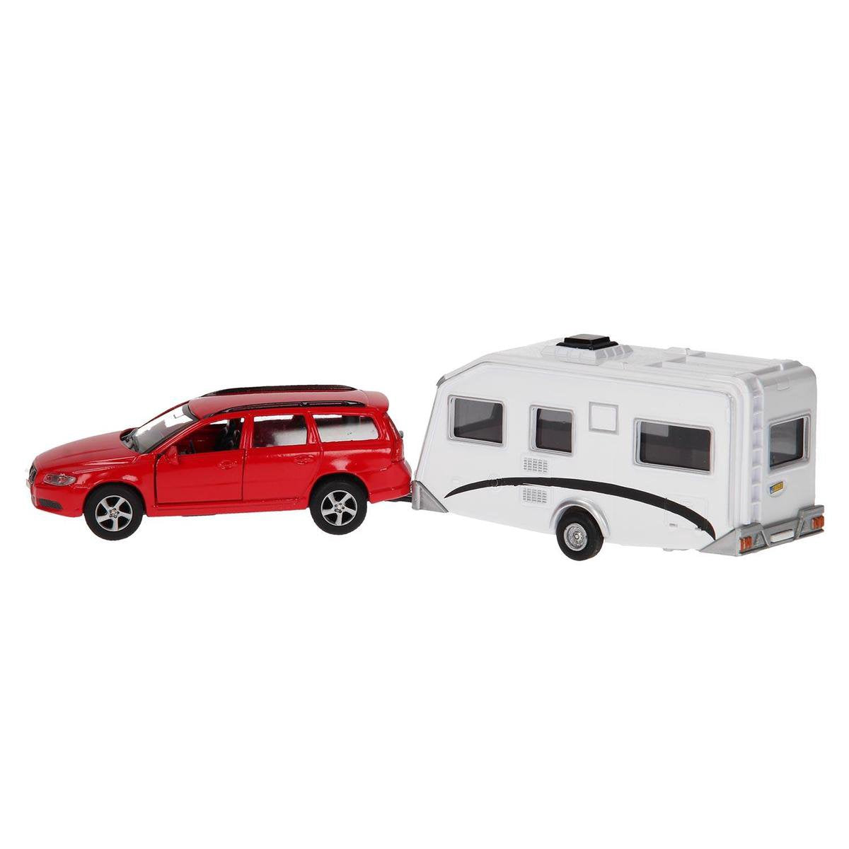 Auto Volvo V70 Met Caravan Rood of Zilver