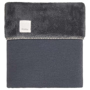Koeka Wiegdeken Runa teddy - dark grey 75x100cm