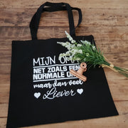 juf cadeau set van 2 Tassen |  shopper mijn juf net zoals een normale juf maar dan veel liever bedankt bedanken juffen juffendag groep klas school afscheid  Juffendag cadeau  Einde schooljaar   juf