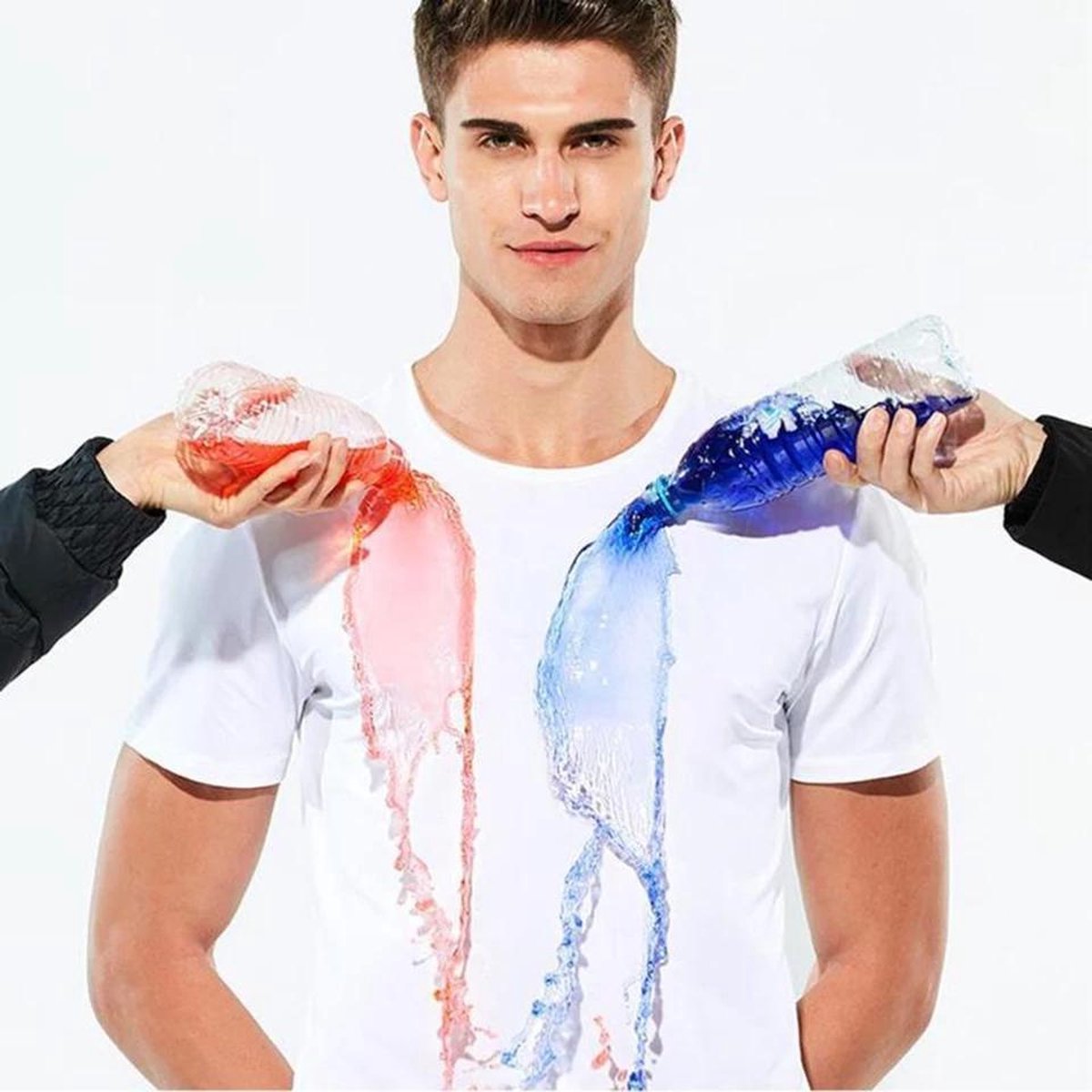 Waterafstotend Waterdicht T-shirt - Wit maat L - Anti Zweet Plekken - water