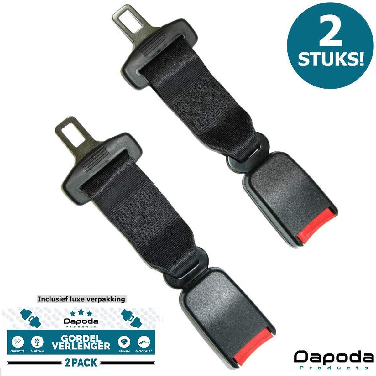 Dapoda® Gordelverlenger voor auto – Veiligheidsgordel Maxi Cosi – Universeel – 2PACK